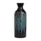 20" Black Capiz Shell Handmade Vase with Blue Ombre Design